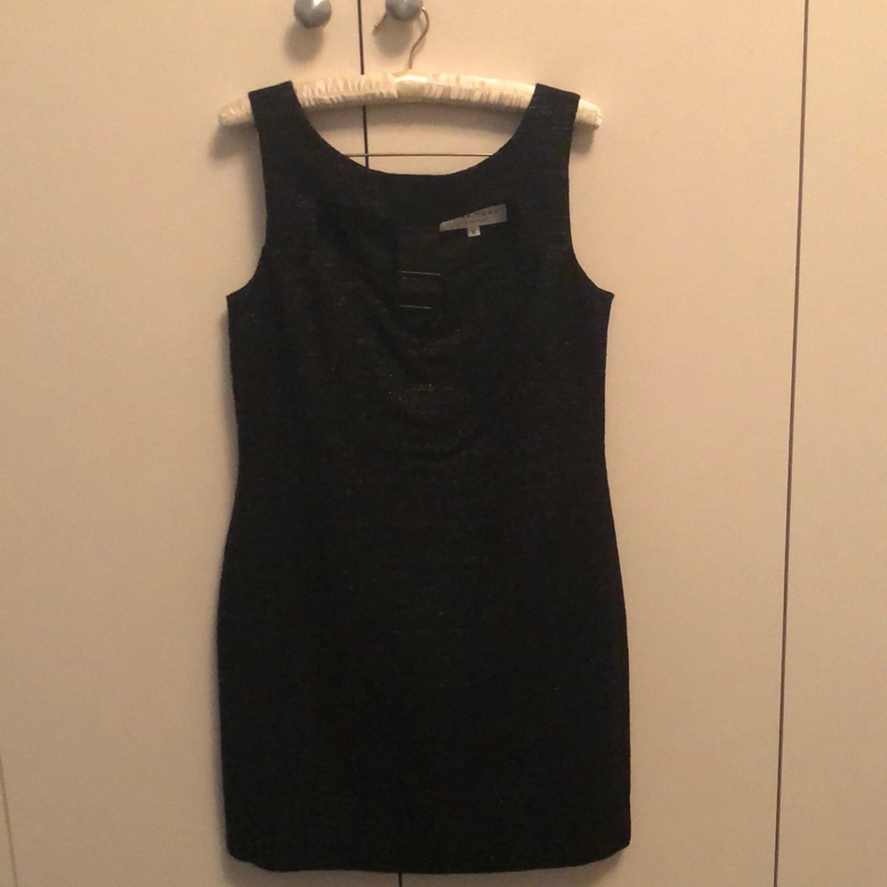 Trina Turk Dress Black Sparkle Sleeveless 6